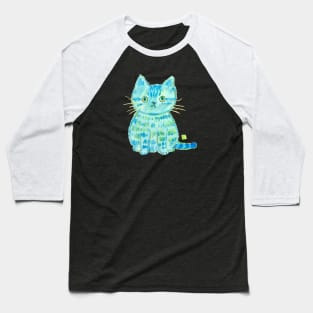 Blue kitty Baseball T-Shirt